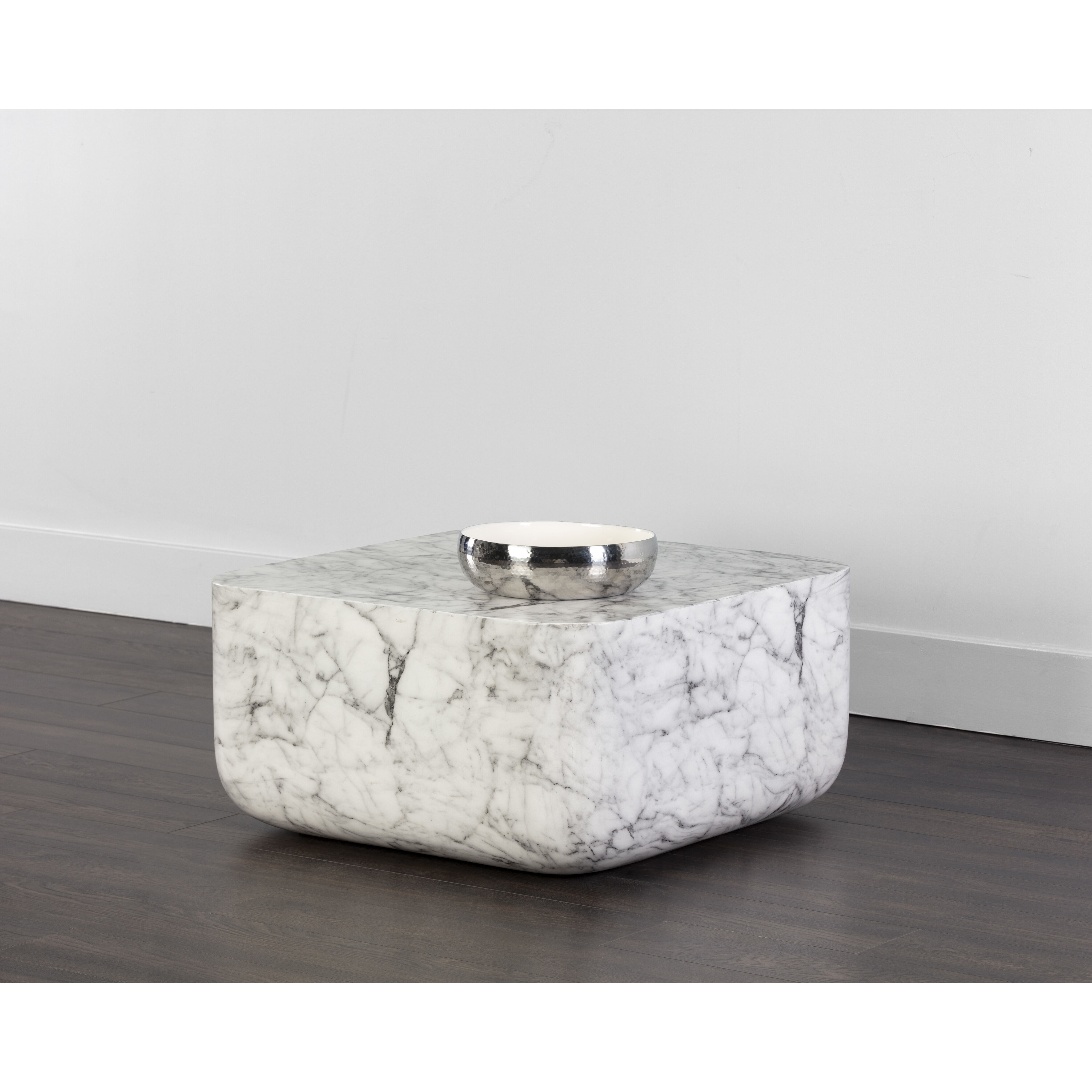 Strut 29.5 X 29.5 inch Marble Look Outdoor Coffee Table
